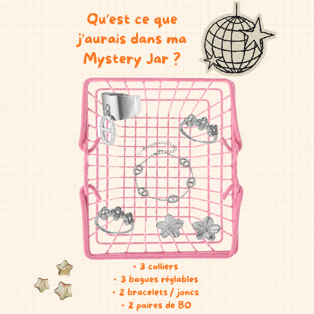 La Mystery Jar — 10 bijoux • Argentée 🪩